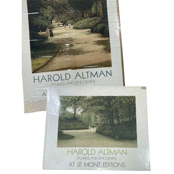 Harold Altman‎ Art Prints Lot of 2 Pathway in Parc Le Mont Editions France - Picture 1 of 16